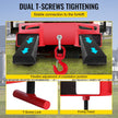VEVOR Forklift Lifting Hook, 6600lbs Capacity Forklift Lifting Hoist, Red Forklift Mobile Crane with Swivel Hook and Two Large T-Screws, Hook Forklift Lifting Hoist, Fork Lifting Attachment