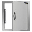 VEVOR BBQ Access Door 18W x 20H Inch, Vertical Single BBQ Door Stainless Steel, Outdoor Kitchen Doors for BBQ Island, Grill Station, Outside Cabinet