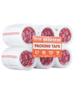 VEVOR Packing Tape 18 Rolls 65 Yards Heavy Duty Clear Packing Tapes 2.7 Mil