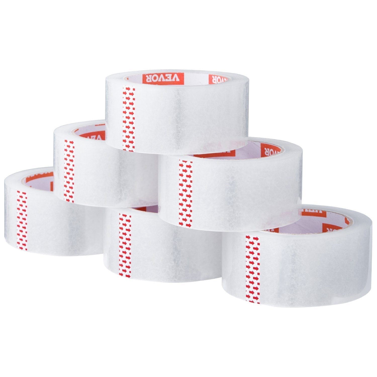 VEVOR Packing Tape 18 Rolls 65 Yards Heavy Duty Clear Packing Tapes 2.7 Mil