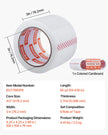 VEVOR Clear Packing Tape 6 Rolls 65 Yards Heavy Duty Clear Packing Tapes 2.7 Mil