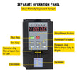 VEVOR VFD 4KW, Variable Frequency Drive 18.5A, CNC VFD Motor Drive Inverter Converter 220V, for Spindle Motor Speed Control (1or 3 Phase Input, 3 Phase Output)