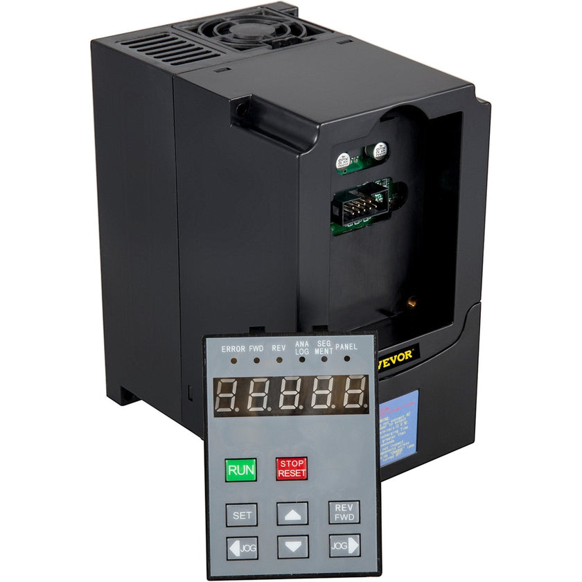 VEVOR VFD 4KW, Variable Frequency Drive 18.5A, CNC VFD Motor Drive Inverter Converter 220V, for Spindle Motor Speed Control (1or 3 Phase Input, 3 Phase Output)