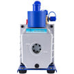 VEVOR Vacuum Pump Kit HVAC Single Stage AC Vacuum Pump 4.8CFM 1/3HP Air Vacuum Pump with 3 Valve A/C Manifold Gauge Set Refrigerant Air Conditioning (4.8CFM1/3HP 3Valve), Blue