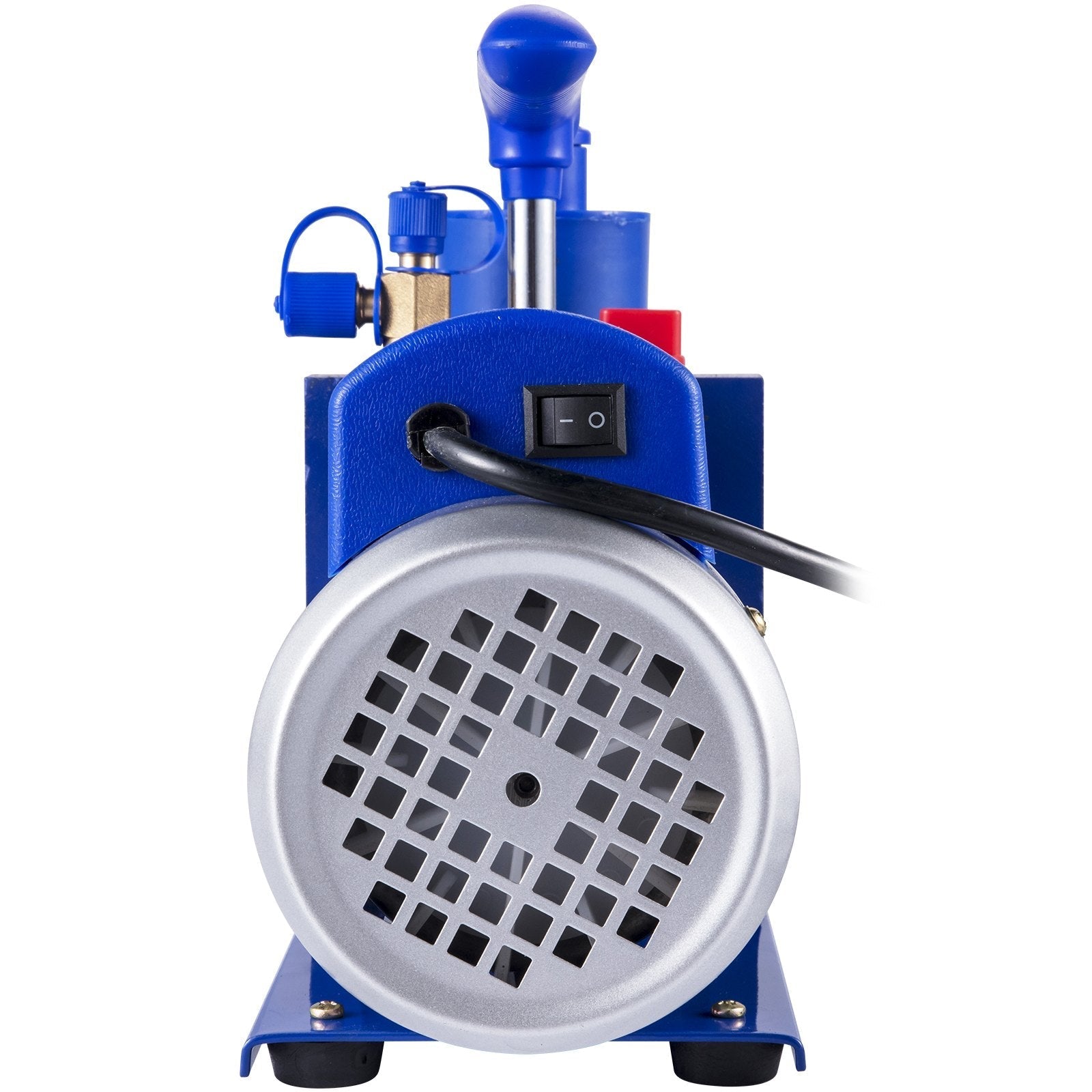VEVOR Vacuum Pump Kit HVAC Single Stage AC Vacuum Pump 4.8CFM 1/3HP Air Vacuum Pump with 3 Valve A/C Manifold Gauge Set Refrigerant Air Conditioning (4.8CFM1/3HP 3Valve), Blue