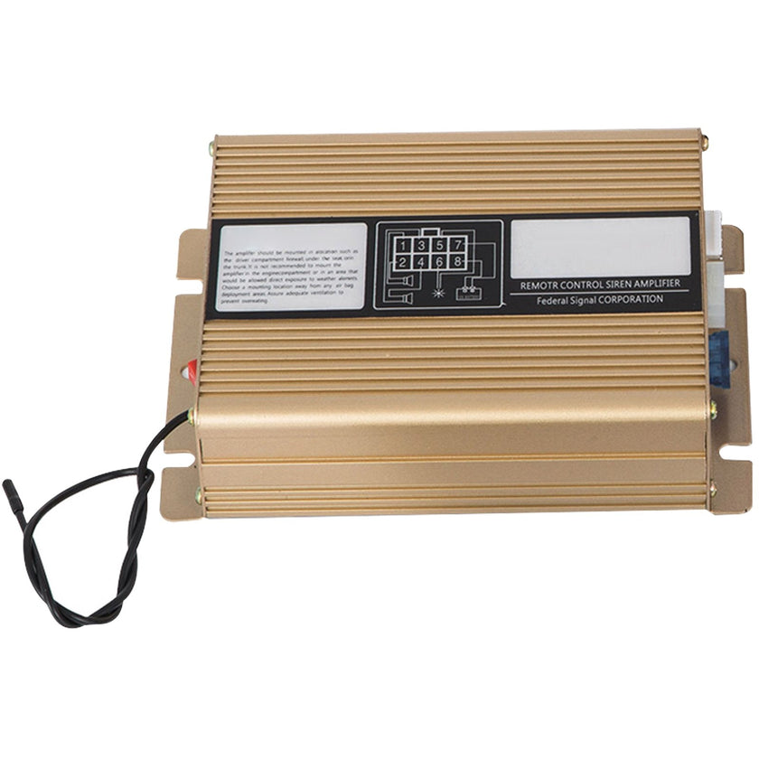 VEVOR 400W 8 Sound Loud Car Warning Police Fire Emergency Alarm Fire Siren 1 Horn PA Speaker MIC System Vehicle Siren