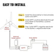 VEVOR Wind Turbine, 400W 12V Wind Turbine Generator Kit, 3 Blades Charge Controller Wind Turbine Generator, Wind Power Turbine Generator for Power Supplementation Marine RV Homes Industrial Energy