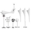VEVOR Wind Turbine, 400W 12V Wind Turbine Generator Kit, 3 Blades Charge Controller Wind Turbine Generator, Wind Power Turbine Generator for Power Supplementation Marine RV Homes Industrial Energy
