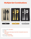 VEVOR 48-Piece Silverware Set Stainless Steel Cutlery Flatware Utensils for 8