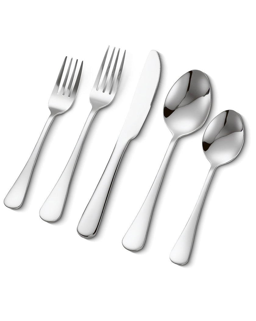 VEVOR 30-Piece Silverware Set Stainless Steel Cutlery Flatware Utensils for 6