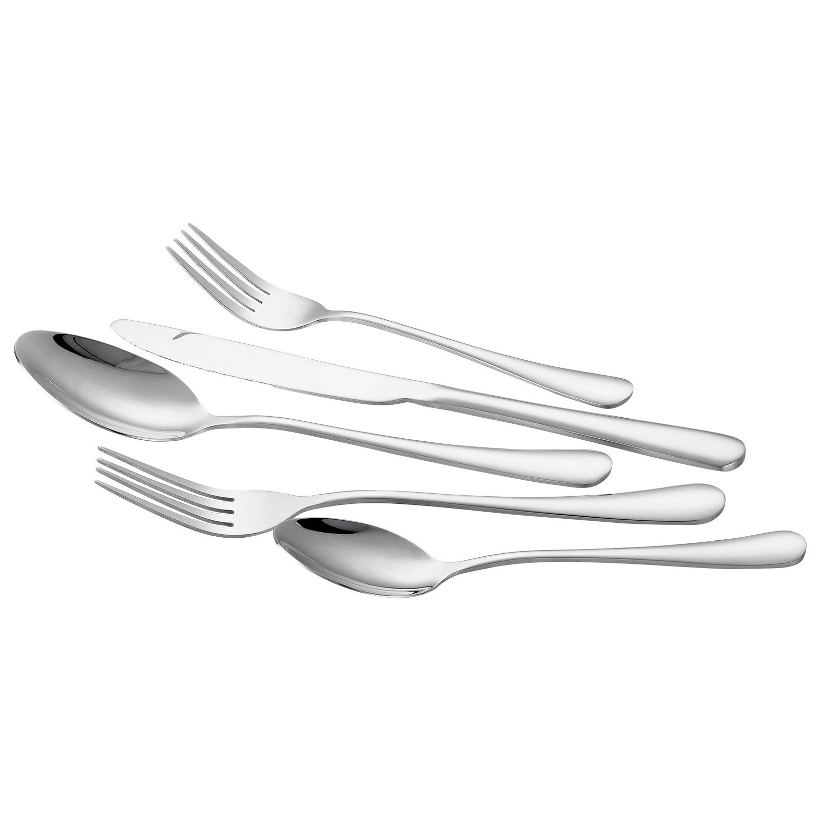 VEVOR 30-Piece Silverware Set Stainless Steel Cutlery Flatware Utensils for 6