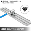Bull Float Concrete Float 48”x8” Concrete Tool Trowel Float 4 Handles Round End