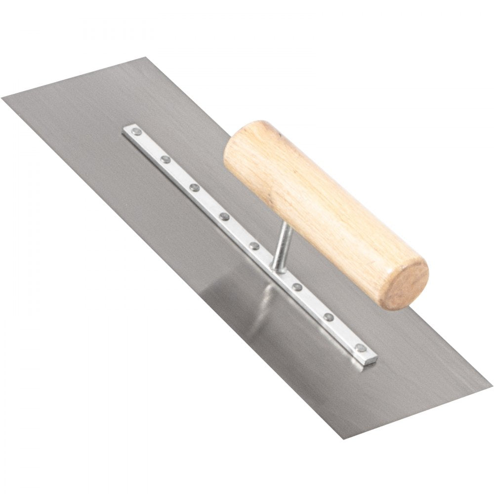 Bull Float Concrete Float 48”x8” Concrete Tool Trowel Float 4 Handles Round End