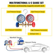 VEVOR Vacuum Pump 4CFM 1/4HP Air Vacuum Pump HVAC A/C Air Refrigerant Rotary Vane Vacuum Pump Single Stage 1 Valve AC Manifold Gauge Set