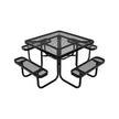 VEVOR Picnic Table Weather Resistant Steel Patio Dining Furniture Set Outdoor