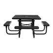 VEVOR Picnic Table Weather Resistant Steel Patio Dining Furniture Set Outdoor
