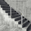 VEVOR Handrails for Outdoor Steps, Fit 1 or 4 Steps Outdoor Stair Railing, White Wrought Iron Handrail, Flexible Front Porch Hand Rail, Transitional Handrails for Concrete Steps or Wooden Stairs
