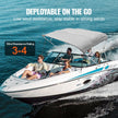 VEVOR 4 Bow Bimini Top Boat Cover, 900D Polyester Canopy with 1