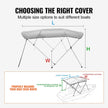 VEVOR 4 Bow Bimini Top Boat Cover, 900D Polyester Canopy with 1
