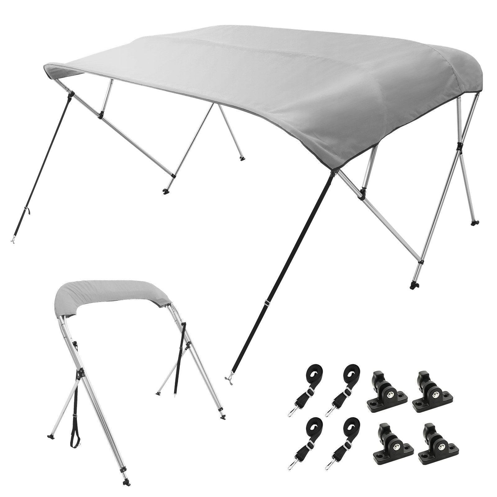 VEVOR 4 Bow Bimini Top Boat Cover, 900D Polyester Canopy with 1