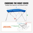 VEVOR 4 Bow Bimini Top Boat Cover, 900D Polyester Canopy with 1