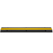 VEVOR 4 Pack of 1-Channel Rubber Cable Protector Ramps Heavy Duty 18000Lbs Load Capacity Cable Wire Cord Cover Ramp Speed Bump Driveway Hose Cable Ramp Protective Cover