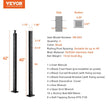 VEVOR 4-Pack Cable Railing Post, 42