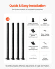VEVOR Cable Railing Post 36x2x2 In Horizontal-Hole Post 4JZLGZXHS914MY65M001V0