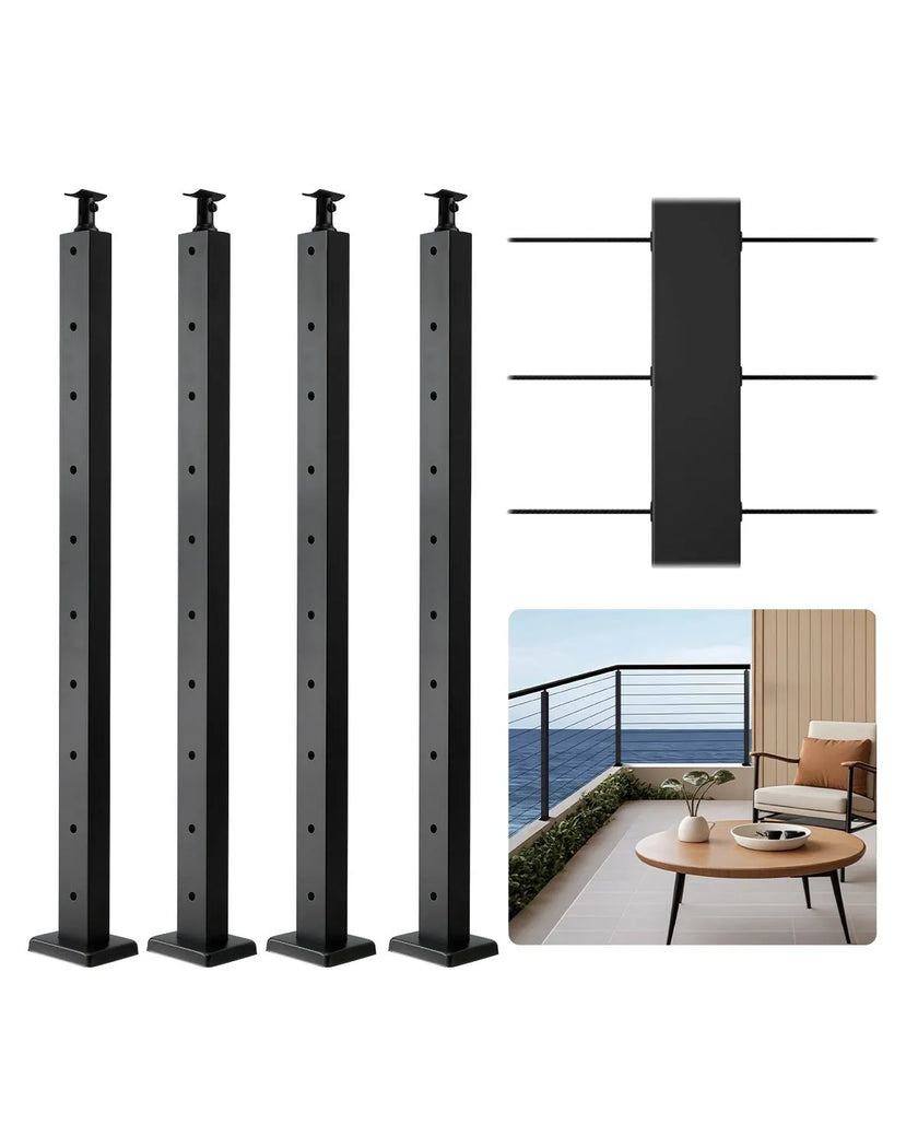 VEVOR Cable Railing Post 36x1x2 In Horizontal-Hole Post 4JZLGZXHS914UUOI6001V0