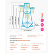 VEVOR Kids Basketball Hoop 4-Hoop Portable Basketball Stand Adjustable Heights