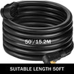 VEVOR RV Power Cord 50Ft 40 Amp RV Extension Cord AWG8 40 amp rv Extension Cord Truck Trailer Motorhome Camper RV Cord Grip Handles Camper Trailer Power Supply Cable