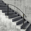 VEVOR Handrails for Outdoor Steps, Fit 1 or 5 Steps Outdoor Stair Railing, Black Wrought Iron Handrail, Flexible Front Porch Hand Rail, Transitional Handrails for Concrete Steps or Wooden Stairs