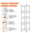 VEVOR 5 Tiers Water Jug Holder Single Row Water Bottle Rack for 5 Bottles Silver