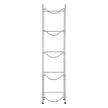 VEVOR 5 Tiers Water Jug Holder Single Row Water Bottle Rack for 5 Bottles Silver