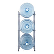 VEVOR 3 Tiers Water Jug Holder Single Row Water Bottle Rack for 3 Bottles Silver