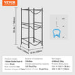 VEVOR 3 Tiers Water Jug Holder Single Row Water Bottle Rack for 3 Bottles Black