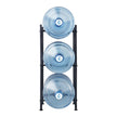 VEVOR 3 Tiers Water Jug Holder Single Row Water Bottle Rack for 3 Bottles Black
