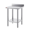 VEVOR Stainless Steel Work Table 24 x 24 x 34 Inch Commercial Food Prep Worktable Heavy Duty Prep Worktable Metal Work Table with Adjustable Feet for Restaurant, Home and Hotel