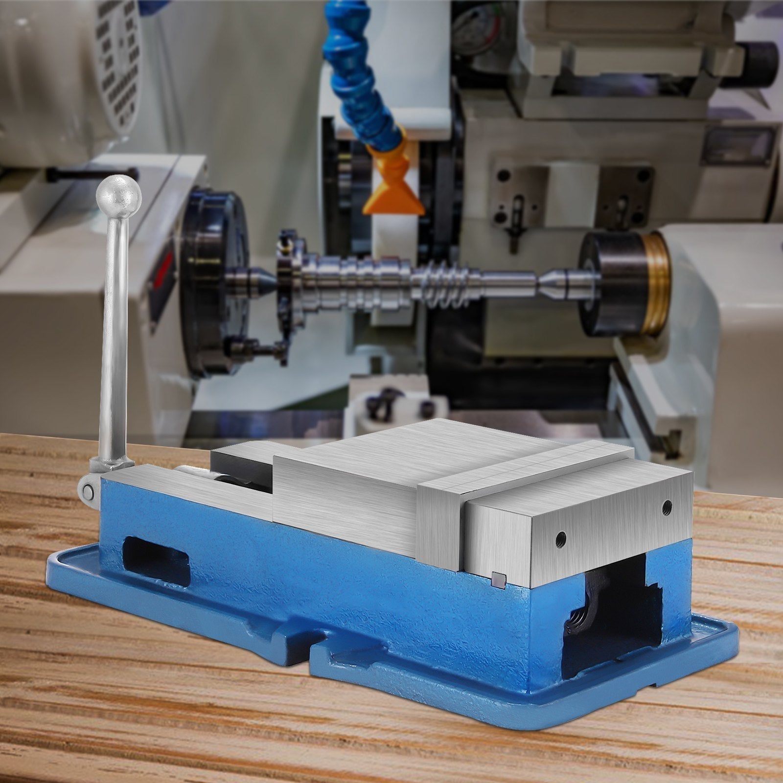 VEVOR 6 Inch ACCU Lock Down Vise Precision Milling Vice 6 Inch Jaw Width Drill Press Vise Milling Drilling Machine Bench Clamp Clamping Vice