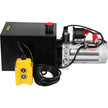 VEVOR 6 Quart Hydraulic Power Unit Steel Tank Hydraulic Pump Single Acting 3200 PSI Max 12V DC Power Unit for Dump Trailer Car Lifting