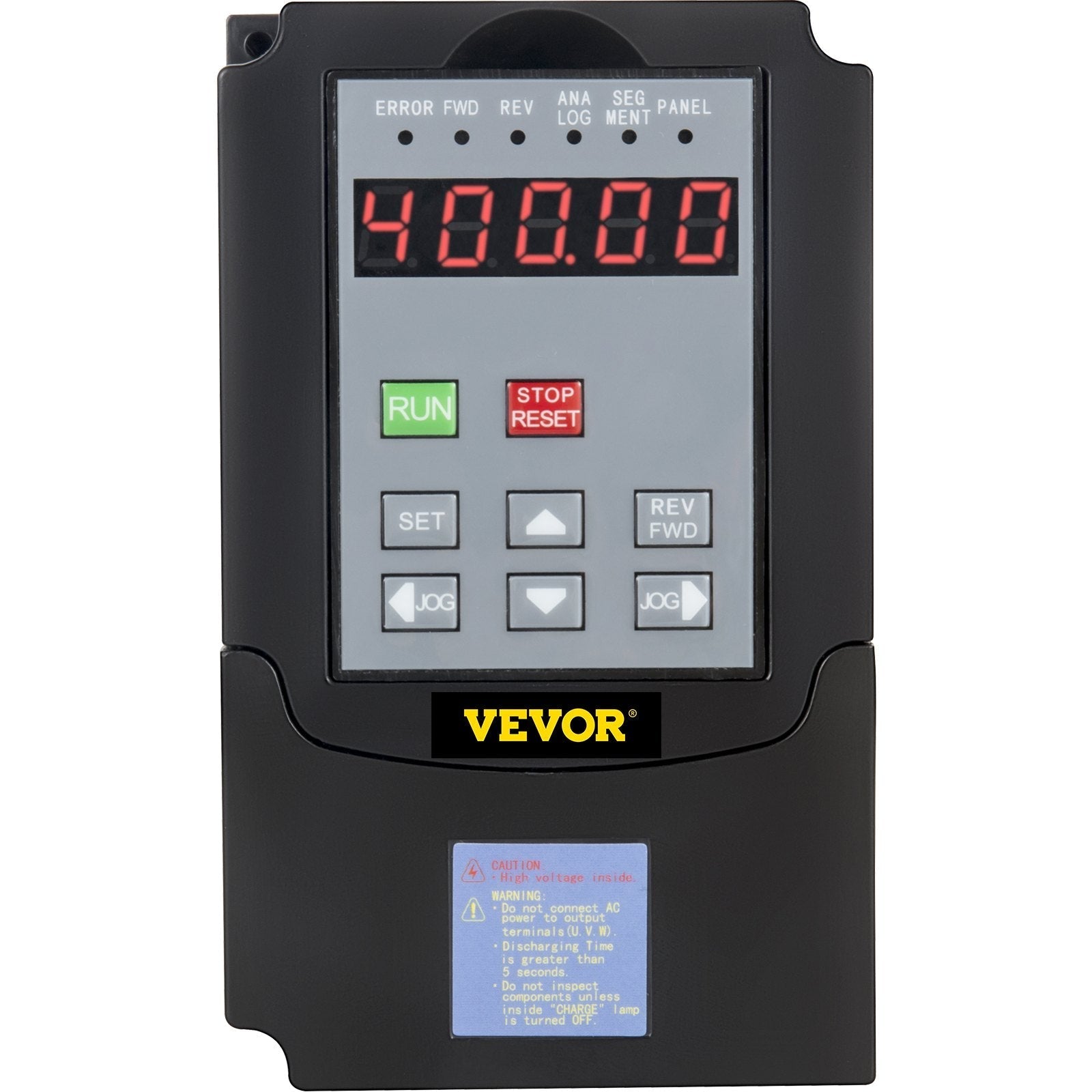 VEVOR VFD 7.5KW,Variable Frequency Drive 35A,CNC VFD Motor Drive Inverter Converter 220V,for Spindle Motor Speed Control (1or 3 Phase Input, 3 Phase Output)