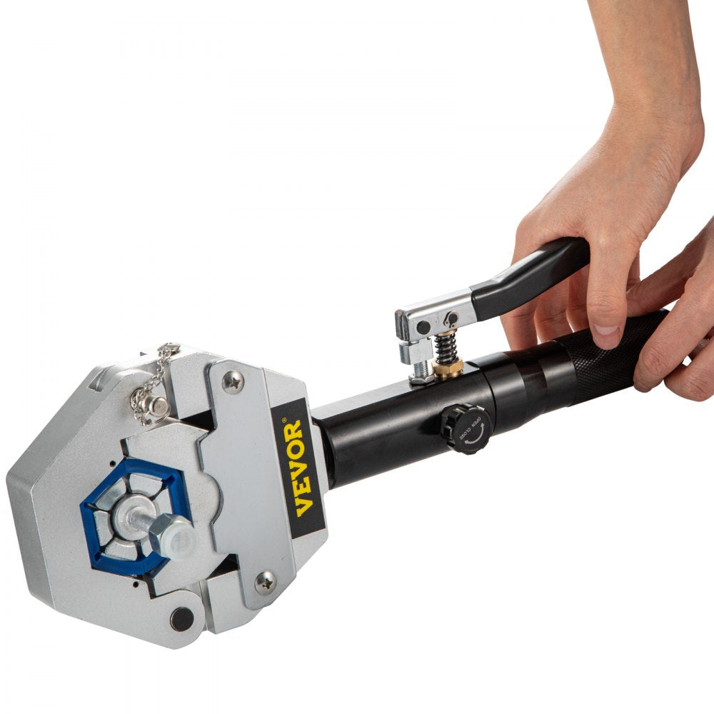 VEVOR Hydraulic Hose Crimper Hydra-Krimp 71500,Manual AC Hose Crimper Kit Air Conditioning Repaire Handheld,Hydraulic Hose Crimping Tool with 7 Die Set, for Barbed and Beaded Hose Fittings