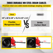 VEVOR Drain Cleaner Machine, 500W 3 Cables, Electric Drain Auger for 3/4\