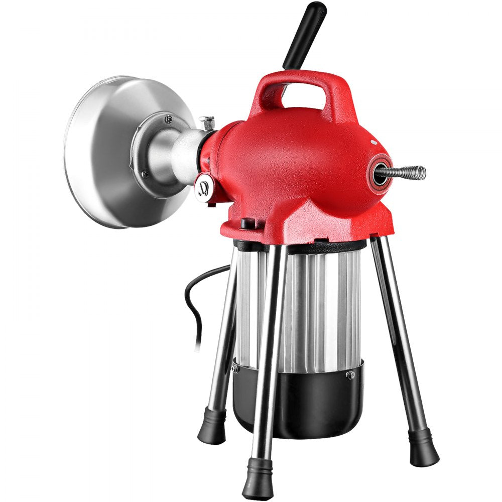 VEVOR Drain Cleaner Machine, 500W 3 Cables, Electric Drain Auger for 3/4\