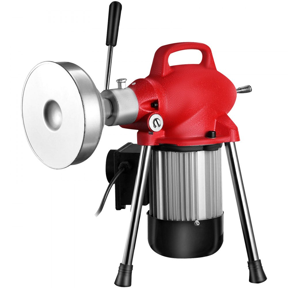 VEVOR Drain Cleaner Machine, 500W 3 Cables, Electric Drain Auger for 3/4\