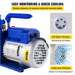 VEVOR Vacuum Pump 7 CFM 1/2 HP 1 Stage Ultimate Vacuum Refrigerant HVAC Air Tool 110V 5PA Air Conditioning Pump for Automobile Reparation Vacuum Evacuation