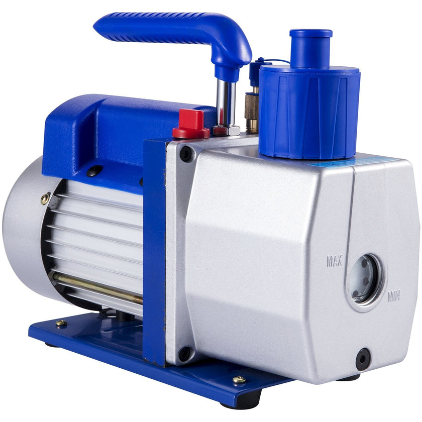 VEVOR Vacuum Pump 7 CFM 1/2 HP 1 Stage Ultimate Vacuum Refrigerant HVAC Air Tool 110V 5PA Air Conditioning Pump for Automobile Reparation Vacuum Evacuation