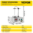 VEVOR 85-2 Magnetic Mixer Hotplate 1000ml Magnetic Heating Plate Magnetic Stirrer with Hotplate 110V Magnetic Stirring Mixer