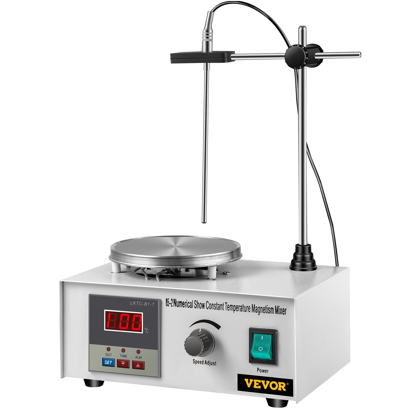 VEVOR 85-2 Magnetic Mixer Hotplate 1000ml Magnetic Heating Plate Magnetic Stirrer with Hotplate 110V Magnetic Stirring Mixer