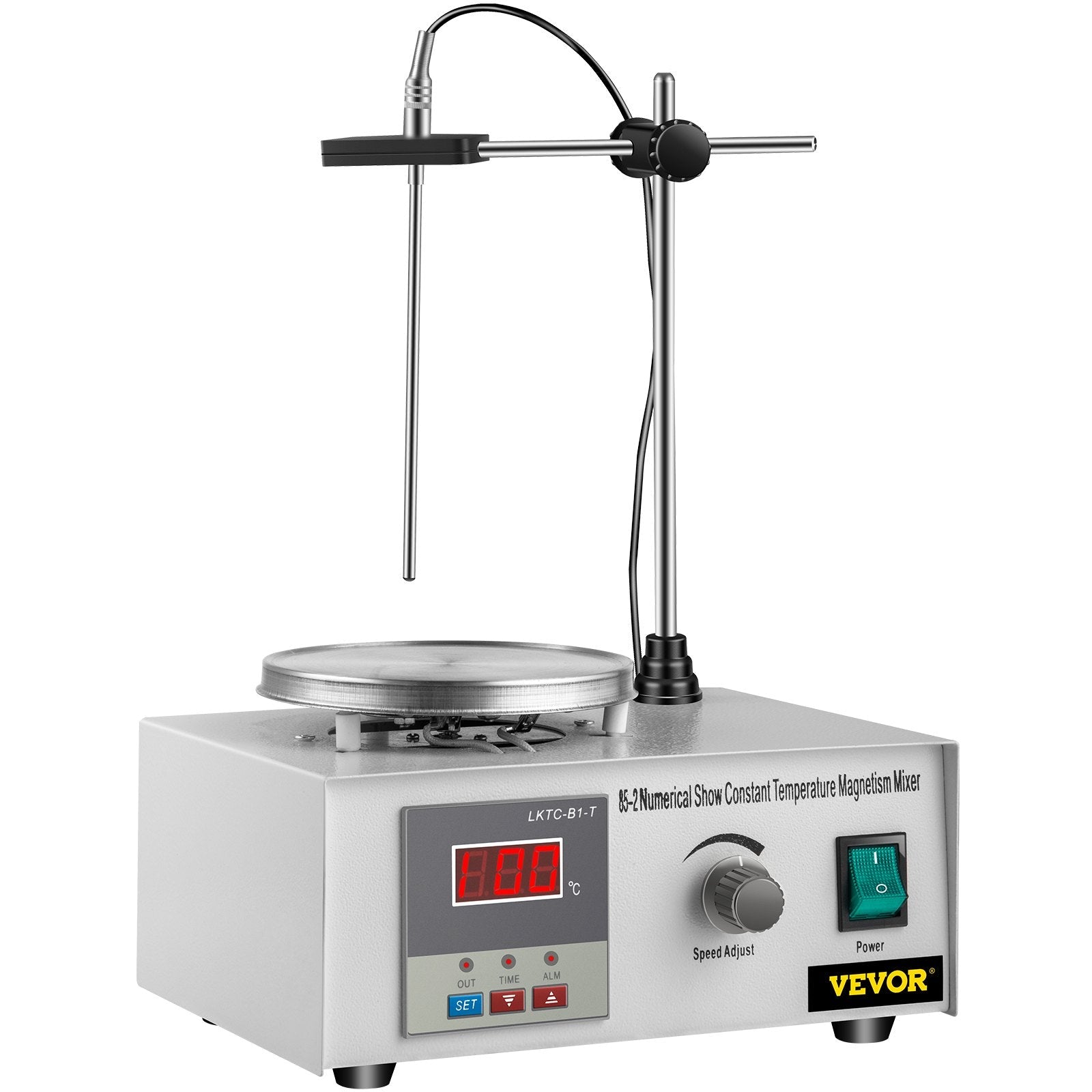 VEVOR 85-2 Magnetic Mixer Hotplate 1000ml Magnetic Heating Plate Magnetic Stirrer with Hotplate 110V Magnetic Stirring Mixer